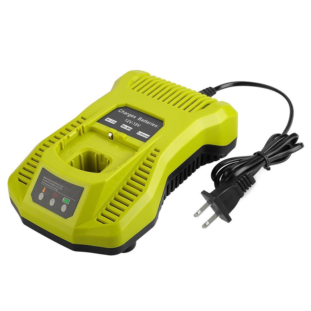 Dual Chemistry IntelliPort Charger for All Ryobi 12V-18V ONE+ Lithium Battery & NiCad Battery Charger Ryobi One + P104 P105 P102 P103 P107 P108 18V Tools  |  Chargers & Adapters Chargers & Adapters Chargers & Adapters
