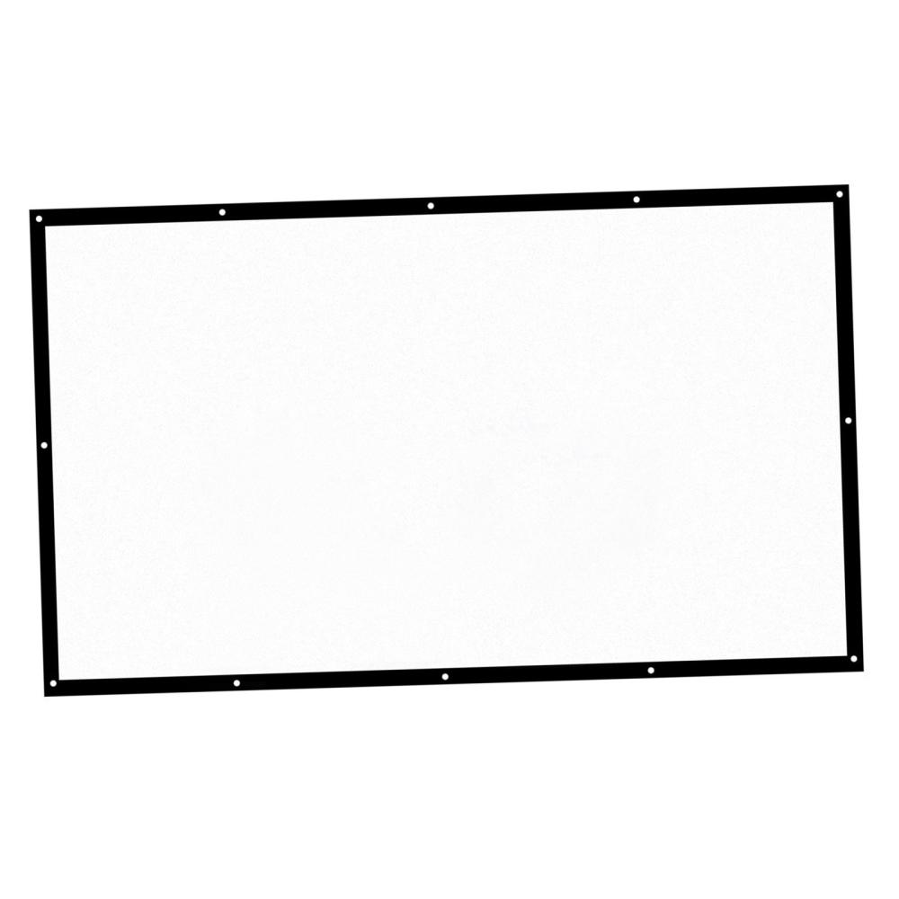 H150 150” Portable Projector Screen HD 16:9 White Dacron 150 Inch Diagonal Video Projection Screen Foldable Wall Mounted for Home Theater Office Movies Indoors Outdoors  |  Projector Screen & Holder Accessories Projector Screen & Holder Accessories Projector Screen & Holder Accessories