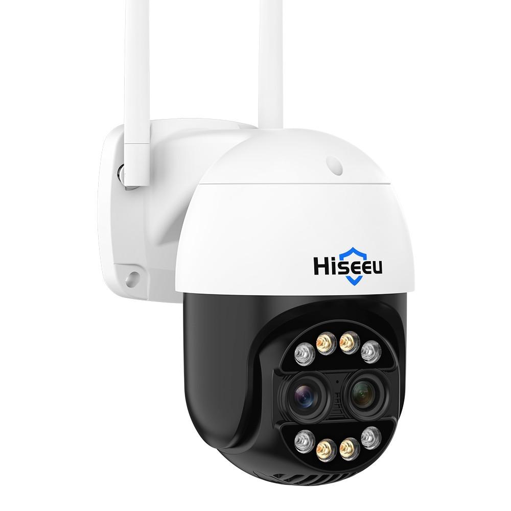 Hiseeu WHDC14 8MP Wireless Monitor Camera Dual-Lens Wall Mount Smart WiFi Camera  |  Security Cameras Security Cameras Security Cameras