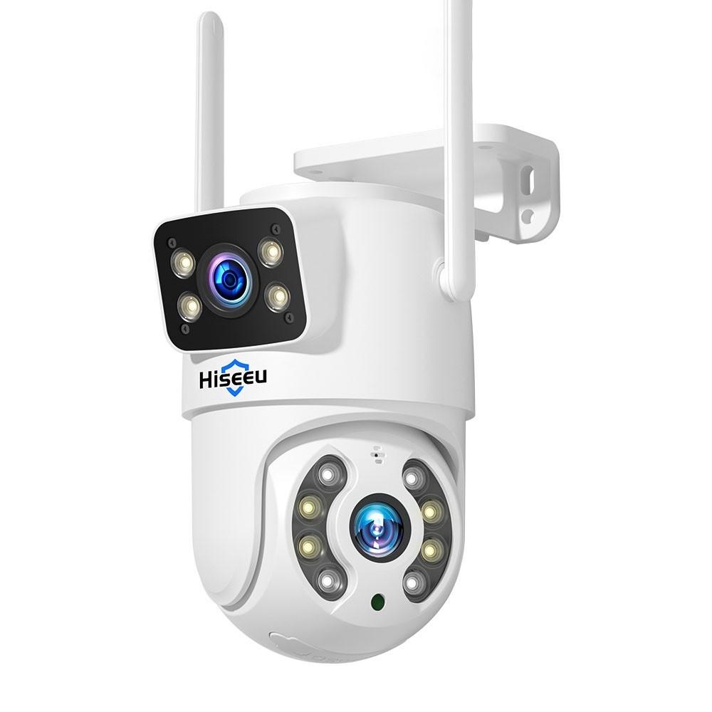 Hiseeu WS318 6MP Wireless Monitor Camera Dual-Lens Wall Mount Smart WiFi Camera  |  Security Cameras Security Cameras Security Cameras