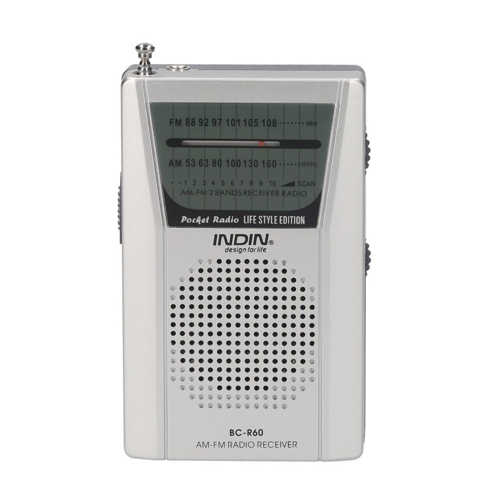 INDIN BC-R60 AM FM Battery Operated Portable Pocket Radio Mini Radio Music Player Operated by 2 AA Battery Wireless Speaker for House & Outdoor  |  Others Other Consumer Electronics Others
