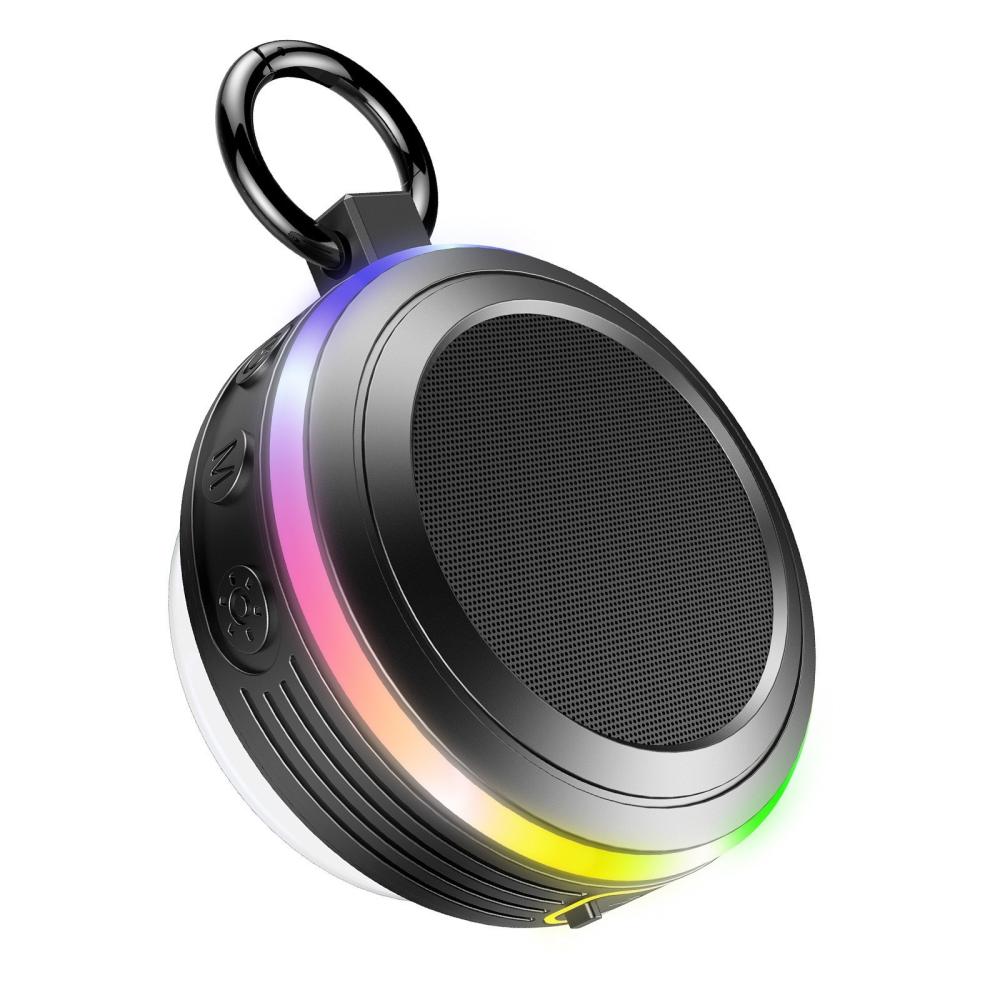 IPX7 Grade Waterproof Bathroom BT 5.2 Speaker FM Radio Outdoor Sports Speaker  |  Bluetooth Speaker Bluetooth Speaker Black + Blue