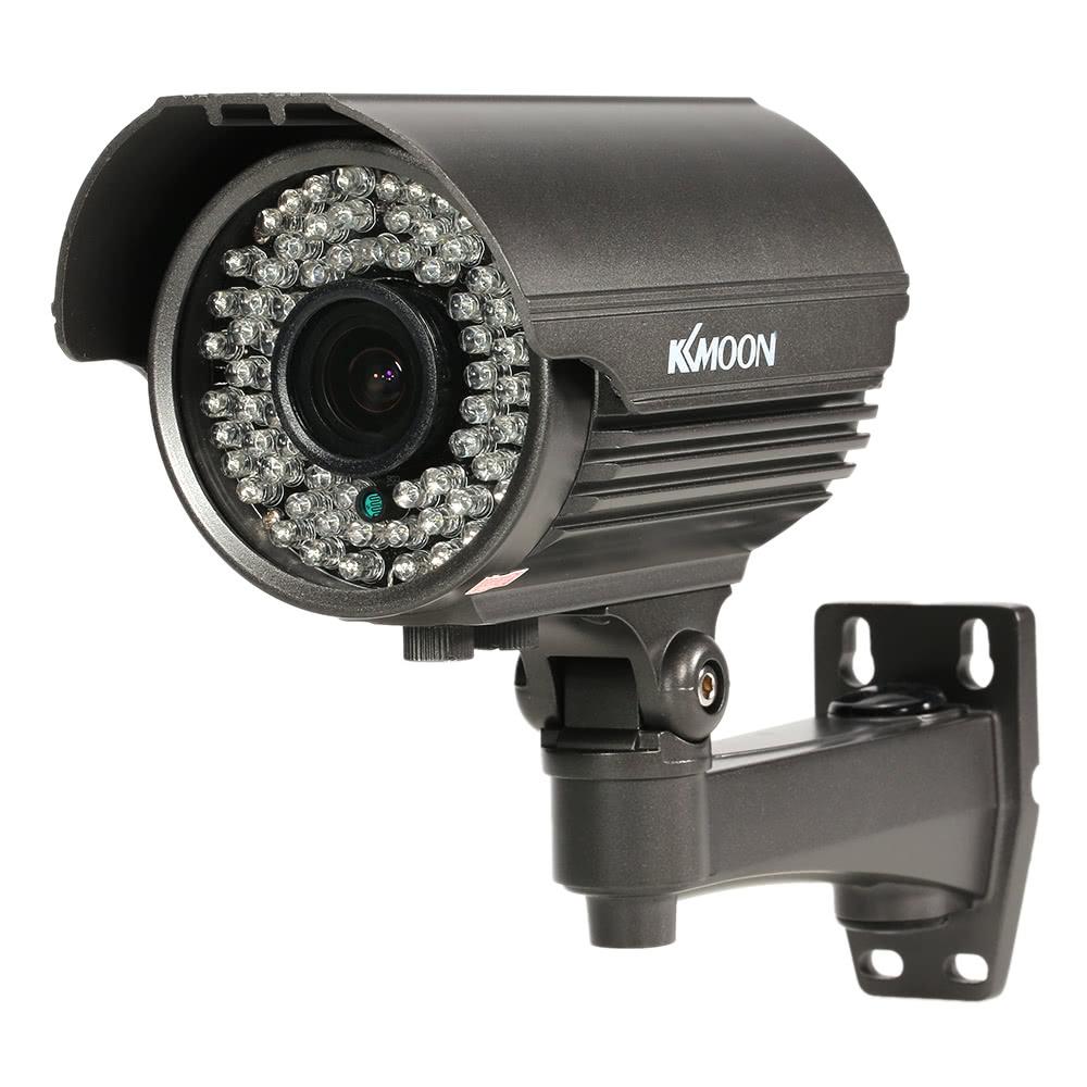 KKmoon  1080P AHD Bullet CCTV Analog Camera 2.8~12mm Manual Zoom Varifocal Lens 1/3” for Sony CMOS 2.0MP IR-CUT 72 IR LEDS Night Vision Weatherproof Indoor Outdoor Security NTSC System  |  Security Cameras Security Cameras Black