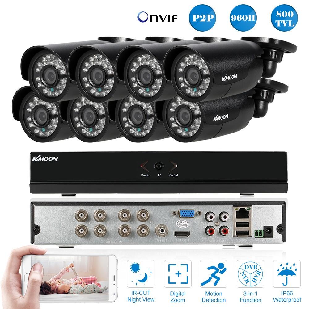 KKmoon 8CH Channel Full 960H/D1 800TVL CCTV Surveillance DVR Security System  |  Security Cameras Security Cameras Security Cameras