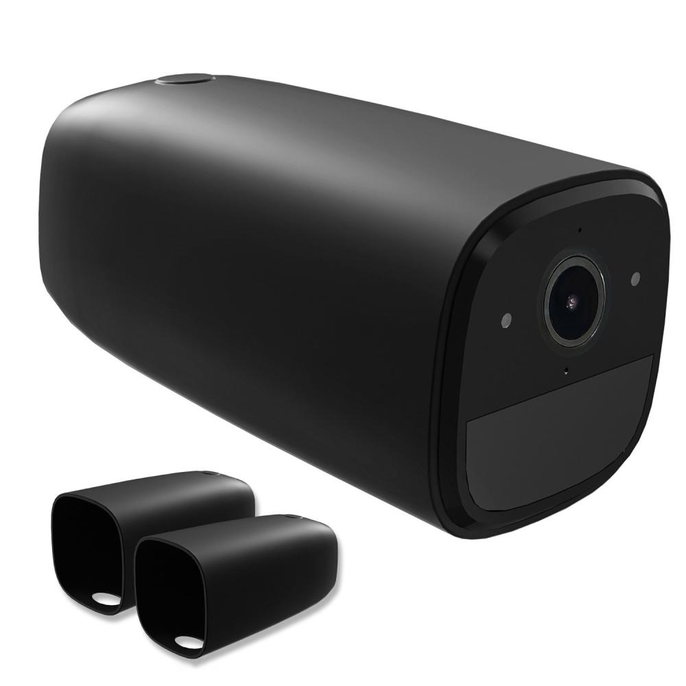 Silicone Protective Covers for eufyCam Series Anti-Scratch Camera Protective Cover Giving Security Camera Protection Camera Accessories  |  Surveillance Accessories Security Protection Black