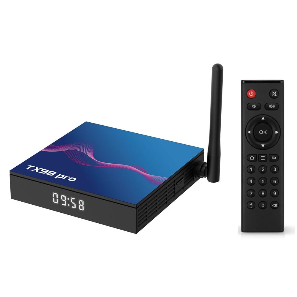 T98 pro Android 12.0 Smart TV Box Allwinner H618 Quad-core 4K Media Player AV1 H.265 VP9 Decording 2.4G&5G Dual Band WiFi BT5.0 Digital Display with Remote Control  |  Android TV Boxes & Accessories Android TV Boxes & Accessories Android TV Boxes & Accessories