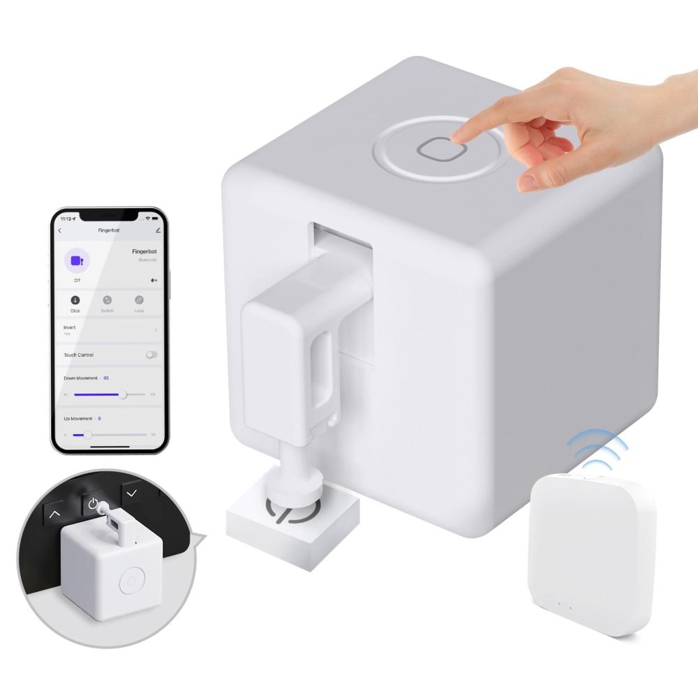 V3 Smart Button Pusher Fingerbot Tuya BT Hub Remote Control Wireless Smart Light Switch with Gateway  |  Smart Home System Smart Device Smart Home System