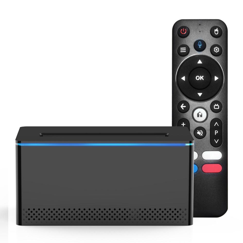 X6 Android 11.0 Smart TV Box Amlogic S905Y4 4K Media Player LPDDR4 2GB EMMC 16GB with SATA6 HDD Slot 2.4G/5G Dual-band WiFi BT4.0 VP9 H.265 Decoding with Remote Control  |  Android TV Boxes & Accessories Android TV Boxes & Accessories Android TV Boxes & Accessories